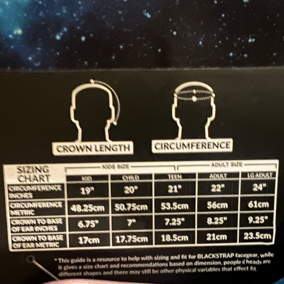 THE TUBE Blackstrap FaceGear neck warmer, ski snowboard gear NWT Cosmic Starry - Picture 2 of 6